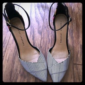 Black and white Chinese Laundry heels